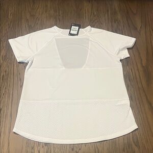 Under Armour White Mesh Panel Women's Top